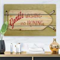 East Urban Home Gentle Washing And Ironing Board Print