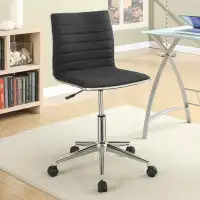Latitude Run® Chryses Adjustable Height Office Chair Black and Chrome