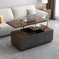 Latitude Run® Lift Top Extendable Block Coffee Table with Storage
