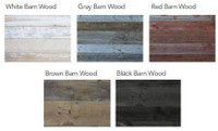 Authentic Reclaimed Barn Wood - 40 Squ Ft Box in 3/8 and 3/4 Inch Thickness in 5 Colors
