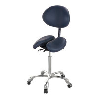 Wrought Studio Wrought Studio™ Anri Ergonomic Split Seat Style Backrest Saddle Stool With Two Tilting Option In Royal Bl