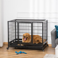 Dog Cage 42.9" x 29.9" x 34.3" Black