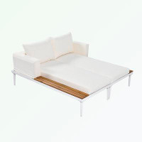 Latitude Run® Outdoor Daybed Patio Metal Daybed