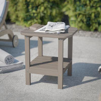 Highland Dunes Fitzgibbons Commercial Grade All-Weather Adirondack Style Patio Side Table — Outdoor Tables & Table Compo