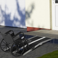 Wheelchair Ramp 72" x 28.9" Silver