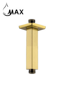Ceiling Shower Head Arm 10 In Brushed Gold Finish