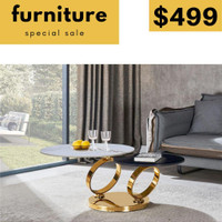 Gold Coffee Table on Sale !! Brampton Furniture Sale !!
