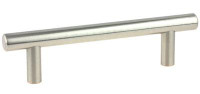 D. Lawless Hardware 3-3/4" Steel Bar Pull Satin Nickel