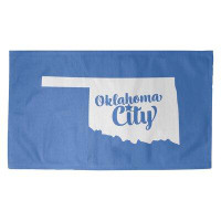 East Urban Home Oklahoma City Oklahoma Blue Area Rug