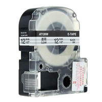 Weekly Promo! Epson LC-4TBN LabelWorks Clear LK Label Tape, 12mm, Black On Clear, ST12KW, 1/Pack, Compatible