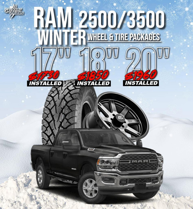 Dodge Ram 2500/3500 Winter Package! Pre Mounted/Installed/Free New Lug Nuts in Tires & Rims in Alberta