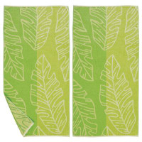 Great Bay Home Great Bay Home 2 Pack Vibrant Prints & Colours Plush Cotton Beach Towel Boca Collection