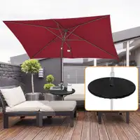 Umbrella Table 19.7" x 2.4"H Black
