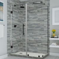 Aston Bromley Frameless 64.25" x 72" Rectangle Hinged Shower Enclosure