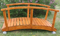 Canadian cedar garden bridge kit