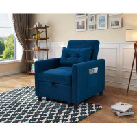 Latitude Run® Single Sofa Bed With Pullout Sleeper Included one Lumbar Pillow