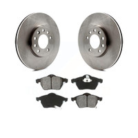 Front Disc Rotors and Semi-Metallic Brake Pads Kit by Transit Auto K8S-100326