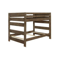 Harriet Bee Transitional Style Wooden Full over Full Bunk Bed