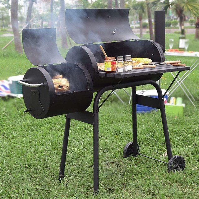 NEW 30 IN CHARCOAL BBQ & OFFSET SMOKER BARBEQUE TYBQ603 in BBQs & Outdoor Cooking in Alberta