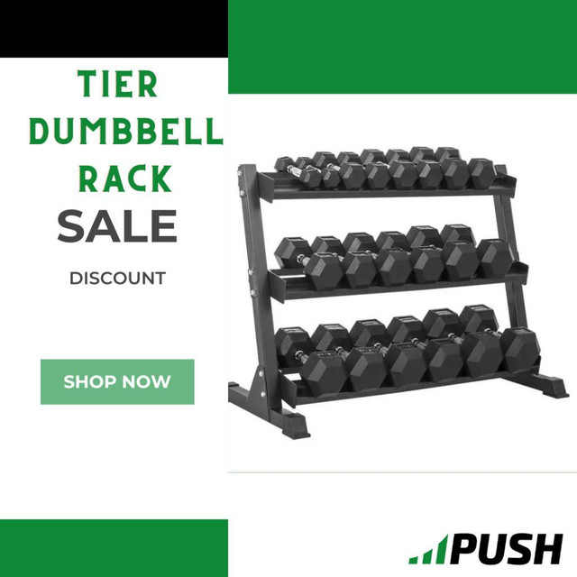 Organize Your Weights with Ease: Introducing the 3 Tier Dumbbell Rack - BRAND NEW in Exercise Equipment in Ottawa - Image 2