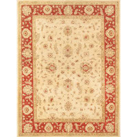 Isabelline Isabelline Sultanabad Hand-Knotted Lamb's Wool Area Rug- 8'10" X 11'10"