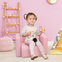 Kids Sofa Set 18.9" x 11.8" x 15" Pink