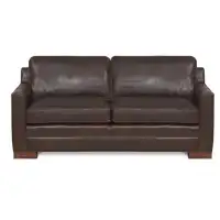 Vanguard Furniture American Bungalow 81" Genuine Leather Square Arm Sofa