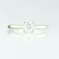(I-4610-654) VERA WANG 14k white gold multistone diamond and sapphire ring