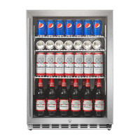 F2C Global Limited Icejungle 5.3 Cu. Ft. 160 Can Under Counter Freestanding Beverage Drink Fridge