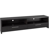 My Lux Decor Atlin Designs Large Modern Entertainment TV Stand Media Console With Storage Shelves, For TV's Up To 85"