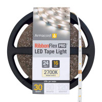 Armacost Lighting Ribbonflex Pro LED Tape Light Warm White (2700), 30Leds/M, 16.4' (5M) 24V