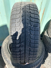 4 pneus dhiver P185/55R16 87H Michelin X-ice Xi3 31.0% dusure, mesure 8-7-7-7/32