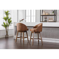 George Oliver Bar Stools Set Of 2 Counter Height Chairs With Footrest For Kitchen