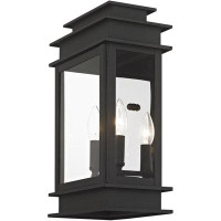 Wildon Home® Traditional Outdoor Wall Lantern - Hand Crafted Solid Brass, Antique Brass Finish, Clear Glass Shade