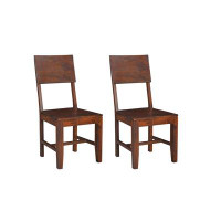 Wildon Home® Ehsaan Solid Wood Slat Back Side Chair Dining Chair