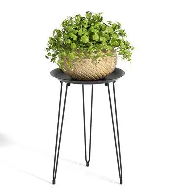 17 Stories Plant Stand Indoor, Metal Plant Stand Round Plant Stool Tall Flower Pot for Indoor Outdoor Home