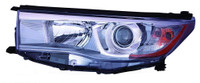 Head Lamp Driver Side Toyota Highlander Hybrid 2014-2016 With Smoked Chrome Bezel High Quality , TO2502225