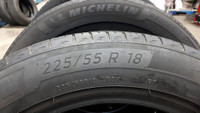 225/55R18, MICHELIN, used all season tires