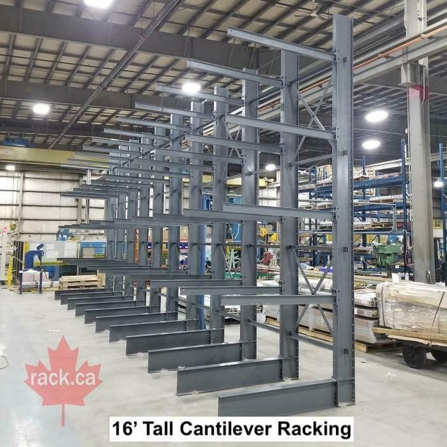 MADE IN CANADA - BEST QUALITY CANTILEVER RACKING IN STOCK - QUICK SHIP AVAILABLE in Industrial Shelving & Racking in Ontario - Image 2