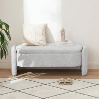 Home For You Fabric Bench with Large Storage Space for the Living Room