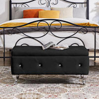 House of Hampton Flip Top Storage Bench with Safety Hinge for Living Room,Entryway,Bedroom