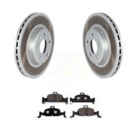 Front Coated Disc Brake Rotors And Ceramic Pads Kit For Audi A4 Quattro A5 Sportback KGT-102596