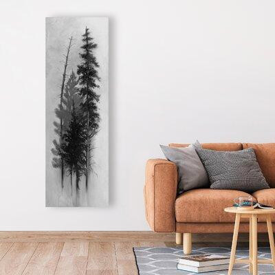 Made in Canada - Union Rustic Wayland 'Silhouette of Trees' 1 Piece Wrapped Print on Canvas in Arts & Collectibles