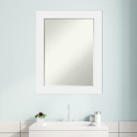Latitude Run® Corvino Petite Bevel Wood Bathroom Wall Mirror