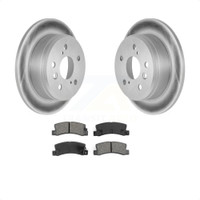 Rear Coated Disc Brake Rotors & Semi-Metallic Pad Kit For Toyota Camry Lexus ES300 Solara KGS-101262