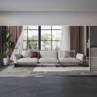 Orren Ellis Stefie 133.8" Upholstered Sofa