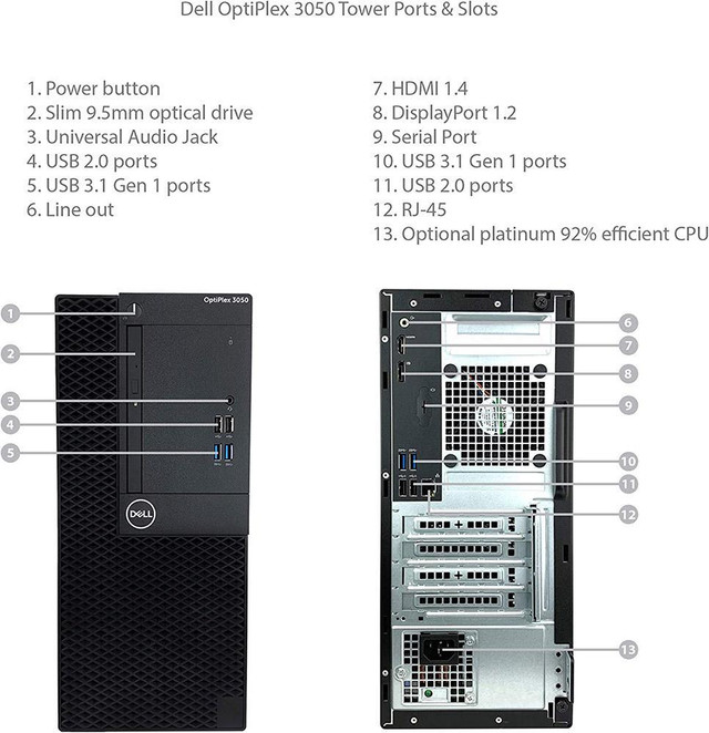 DELL OPTIPLEX 3050 MINI TOWER - LIKE NEW CONDITION - Windows 10 PRO - 256GB FAST SSD Hard Drive in Desktop Computers in Ontario - Image 2