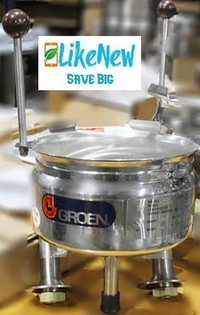 Groen TDC/3 gallon stainless steel tilting steam kettle - 6 available