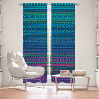 East Urban Home Lined Window Curtains 2-panel Set for Window Size by Nika Martinez - Summer Nights