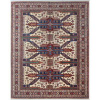 Landry & Arcari Rugs and Carpeting Kazak One-of-a-Kind 8'3" x 10' Area Rug in Ivory